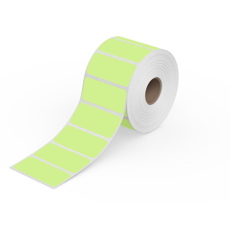 Rollo Direct Thermal 2x1 Sticker Labels - Roll of 1,000 Green Thermal Labels - Multi-Purpose Thermal Printer Stickers - Image 1